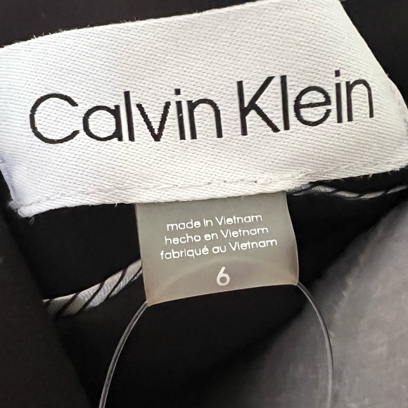 NWT Calvin Klein Black Blazer, Size 6 - Picture 5 of 8